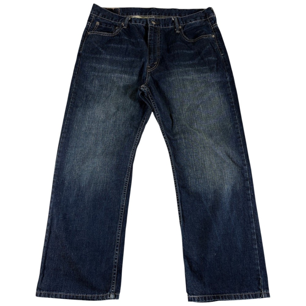 Levi's 559 Relaxed Straight Jeans Mens 36x30 Dark Washed Western Workwear Grunge